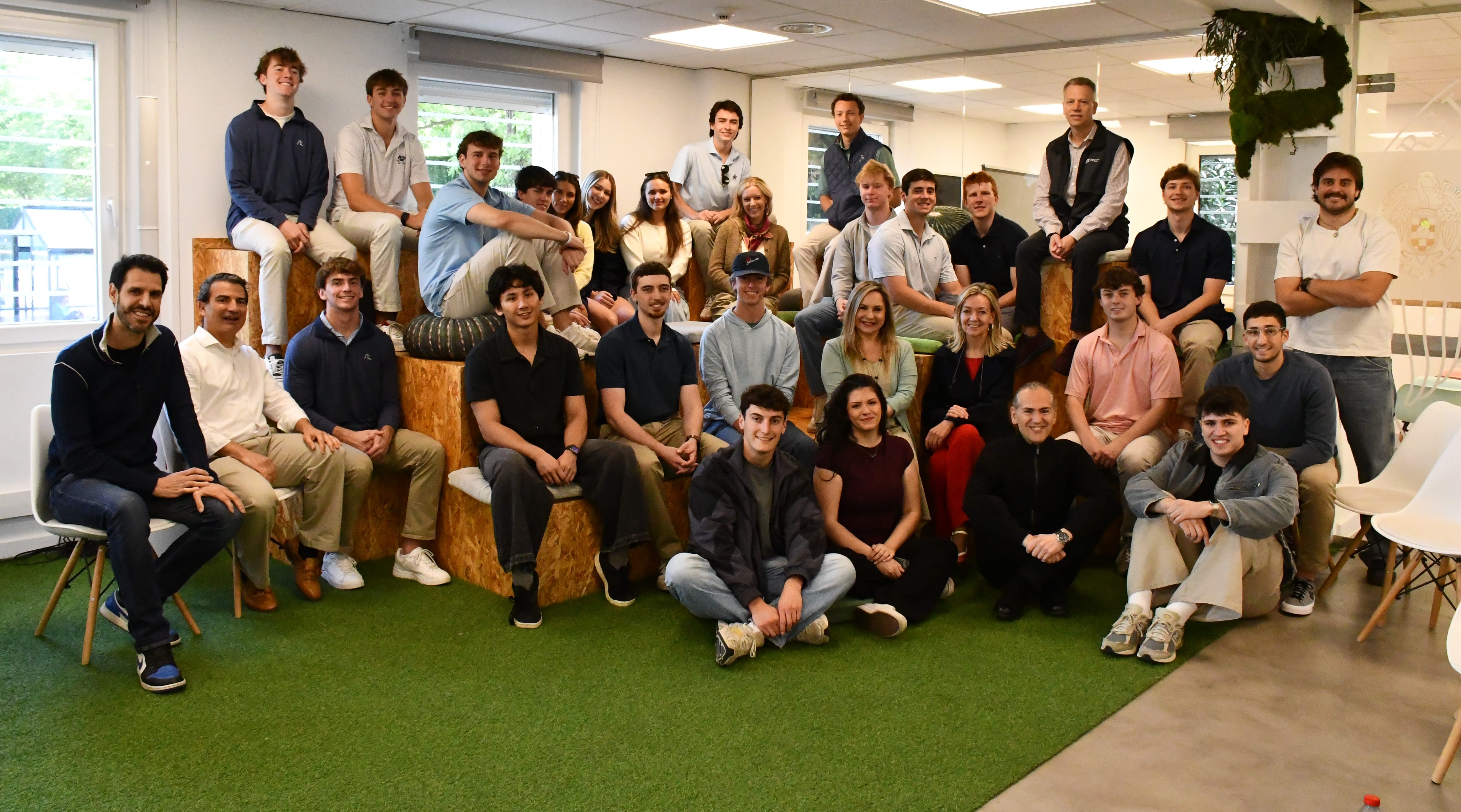 Visita de los estudiantes de Texas Christian University